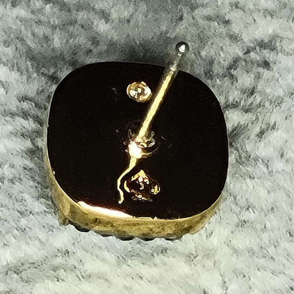 Kate Spade Earrings - Clay Pave Small Square Studs - Picture 3 of 6